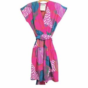 Givenchy Dress Size 4 Silk Chiffon Vintage‎ 80's Chic Tropical Pink Floral